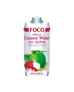 FOCO UHT COCNUT WTR/LYCHE500ML