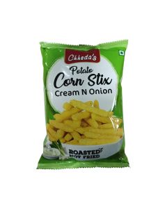 CHHEDAS POTATO CORN STIX CREAM & ONION 50GM