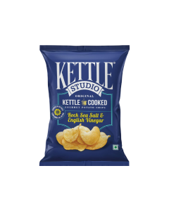 KETTLE/STD ROCK SEASALT ENG VINEGR 125GM