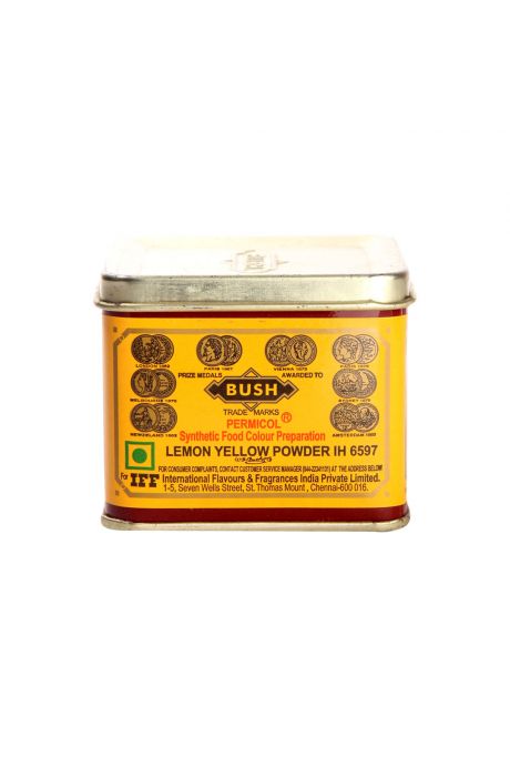 BUSH Food Color – 100g Lemon Yellow – Professional Grade, US Seller, Free Shipping