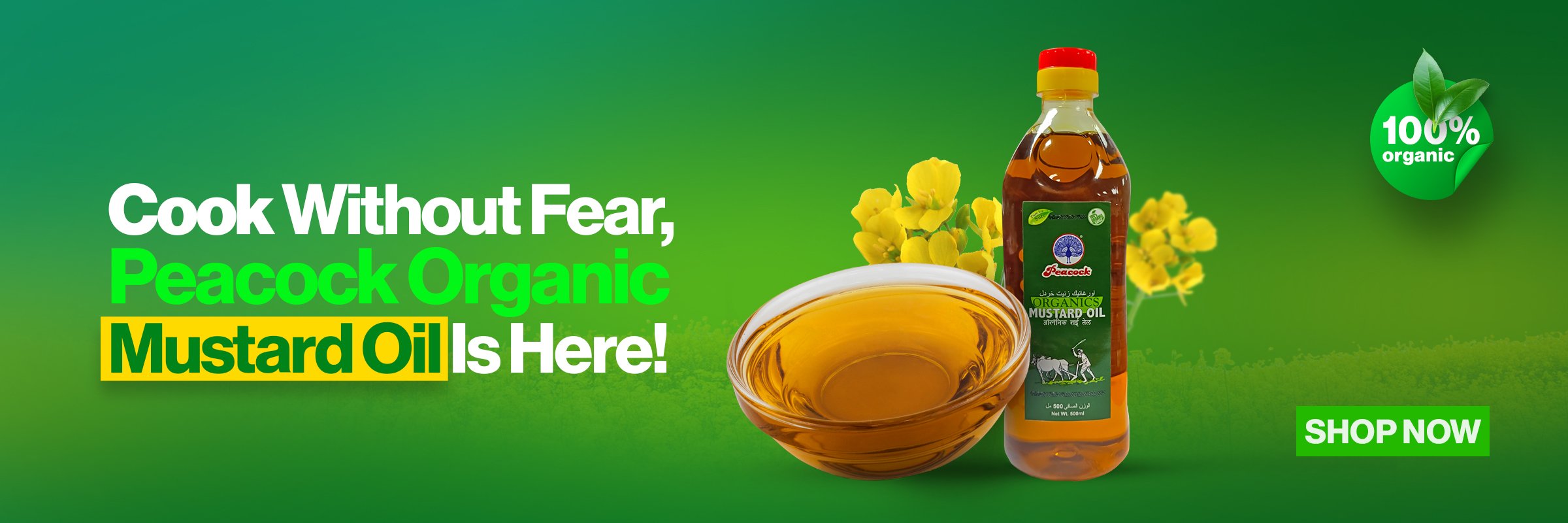 PEACOCK ORGANIC MUSTARD OIL